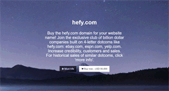 Desktop Screenshot of hefy.com